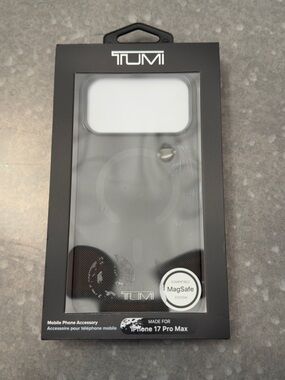 TUMI MagSafe Compatible Clear Case – iPhone 17 Pro Max